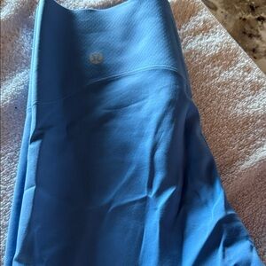 Lululemon Blue 6” bike shorts.  Seemless super nice!